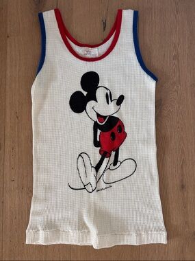 Mickey Mouse vintage waffle tank